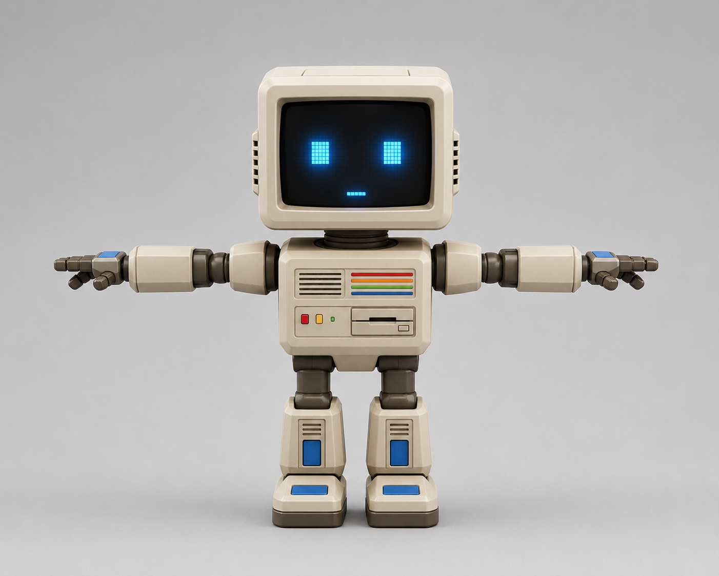 Friendly retro ForgeWorks robot